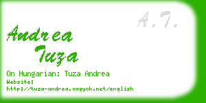 andrea tuza business card